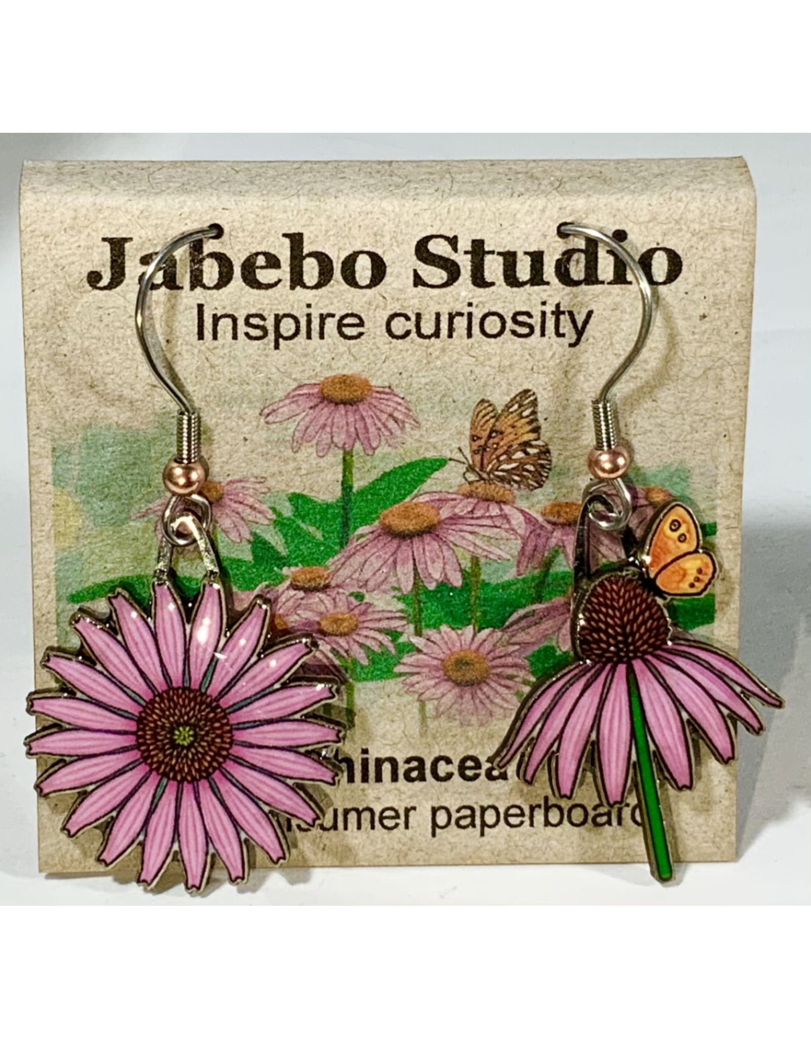 Jabebo Echinacea w/Butterfly Earrings