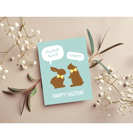 Design Sprinkles Funny Chocolate Bunny Easter Greeting Card