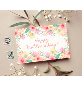 Design Sprinkles Pretty Floral Happy Mothers Day Greeting Card