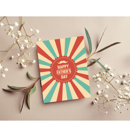 Design Sprinkles Retro Father's Day Greeting Card