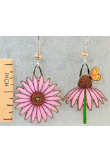 Jabebo Echinacea w/Butterfly Earrings