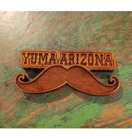 Wooden Mustache Yuma Magnet
