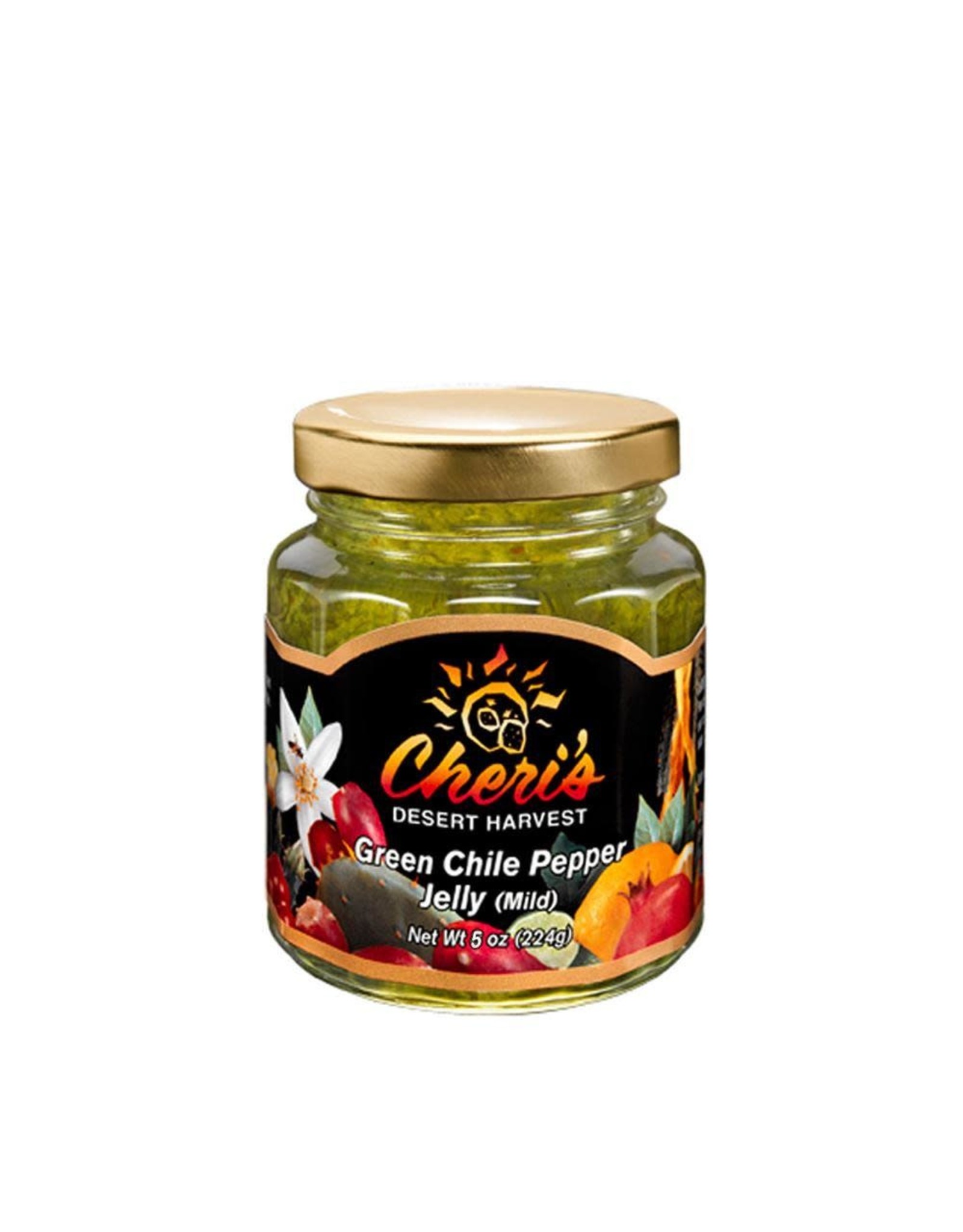 Cheri's Green Chile Pepper Jelly (Mild) 5 oz.