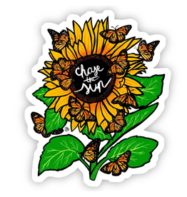 Big Moods Chase The Sun Sunflower Sticker