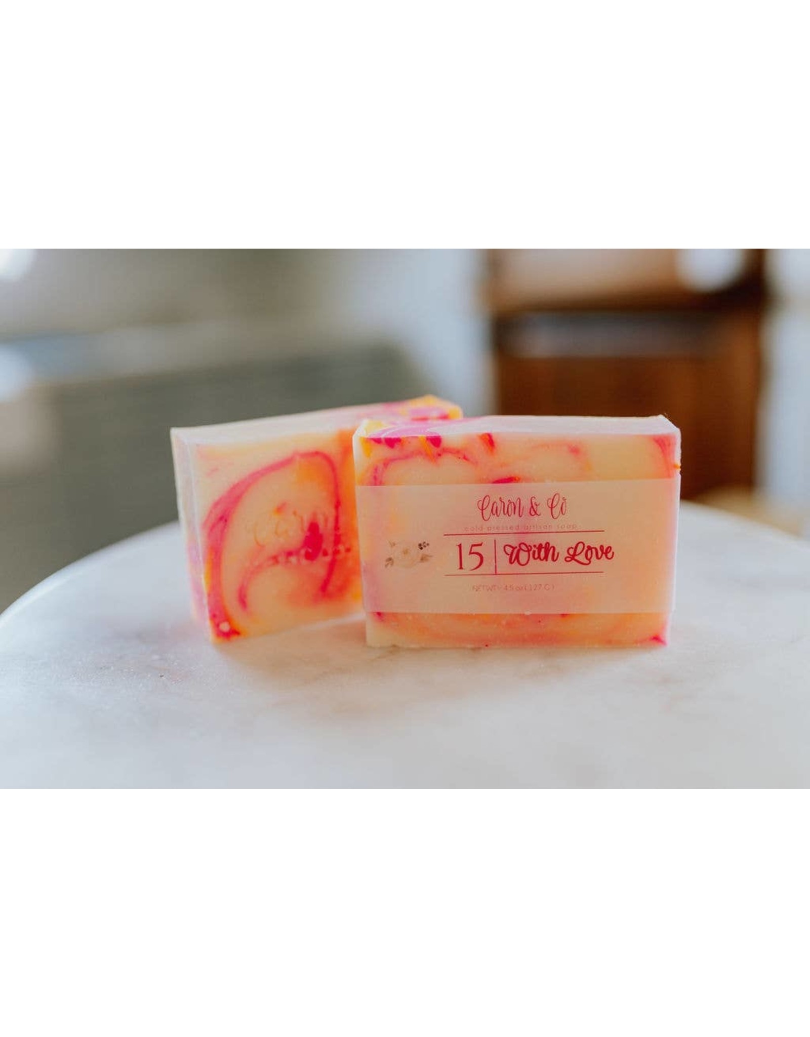 Caron & Co Bath and Body With Love Soap - Slice