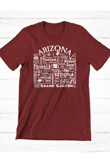 The Buffalo Works Unisex Arizona T-shirt Brick
