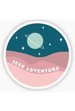 Big Moods Seek Adventure Outer Space Sticker