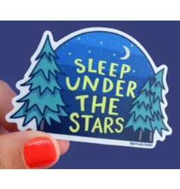 Lucky Sardine Sleep Under The Stars Night Sky Camping Vinyl Sticker