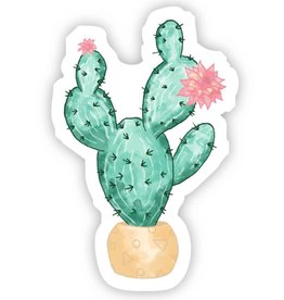 Big Moods Pink Flower Cactus Sticker