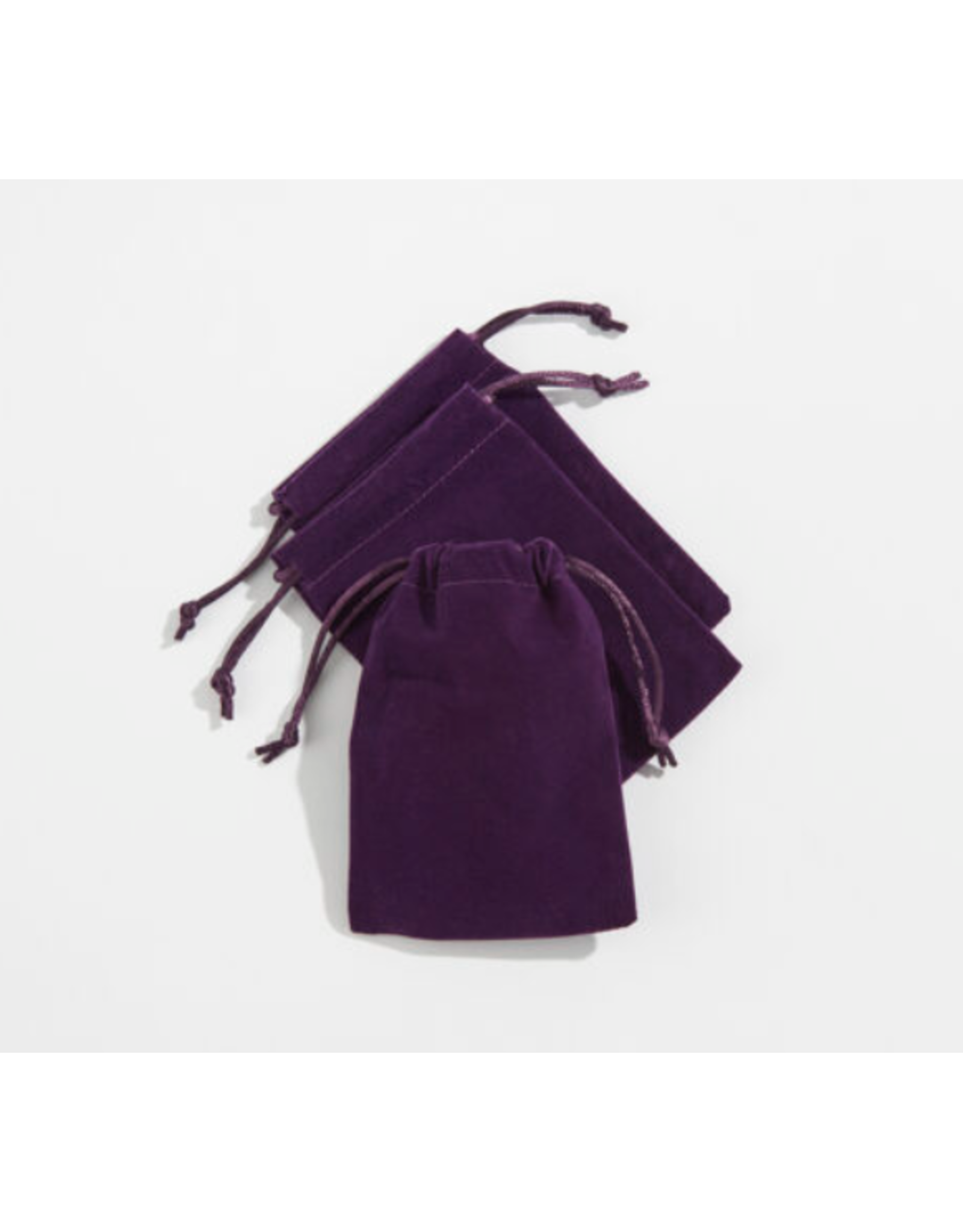 Geocentral 3.5" x  5" Purple Velvet Bag