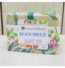 Green Daffodil Bath & Body Beach Breeze Natural Handmade Bar Soap