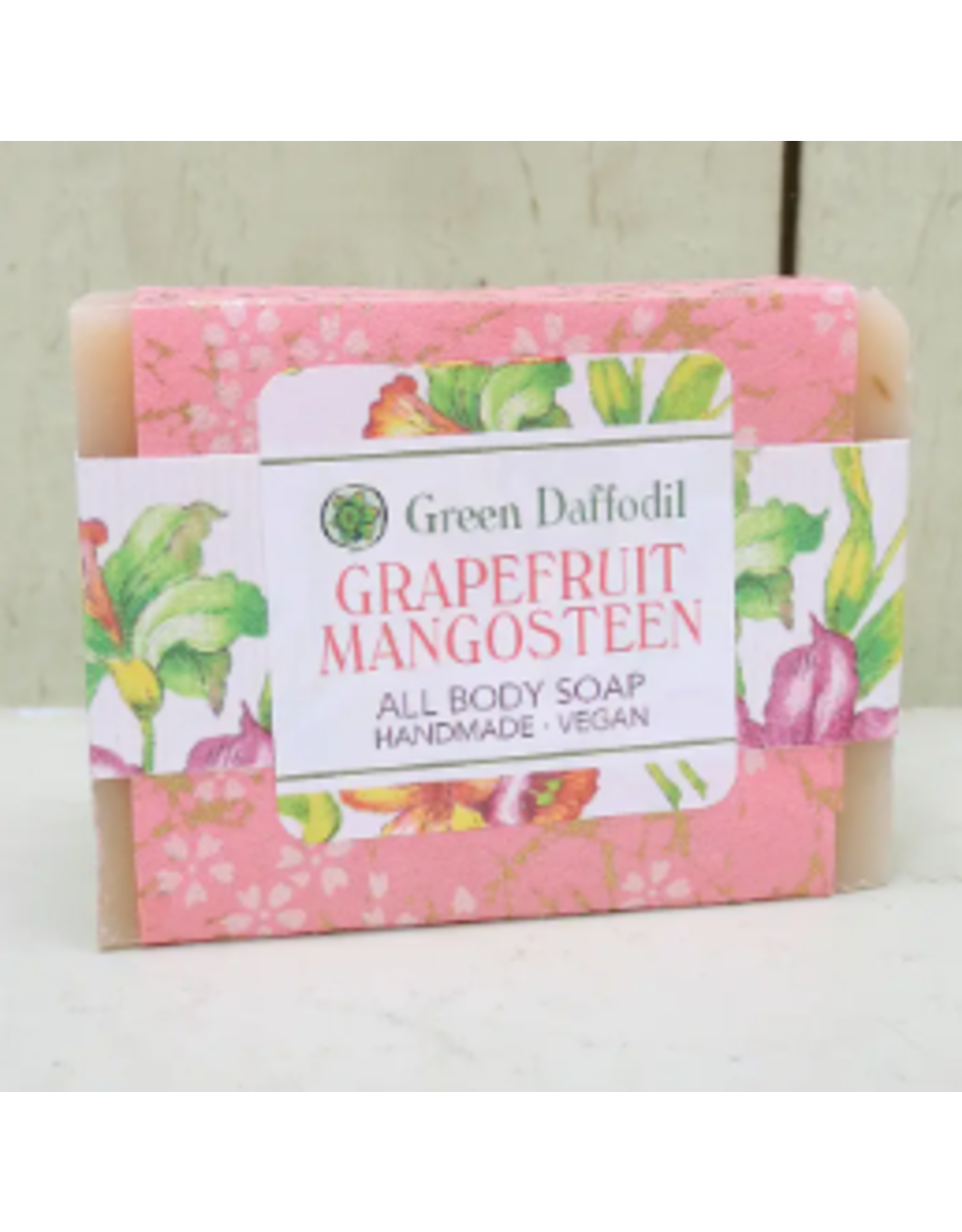 Green Daffodil Bath & Body Grapefruit Mangosteen Natural Bar Handmade Soap