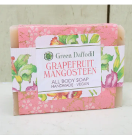 Green Daffodil Bath & Body Grapefruit Mangosteen Natural Bar Handmade Soap