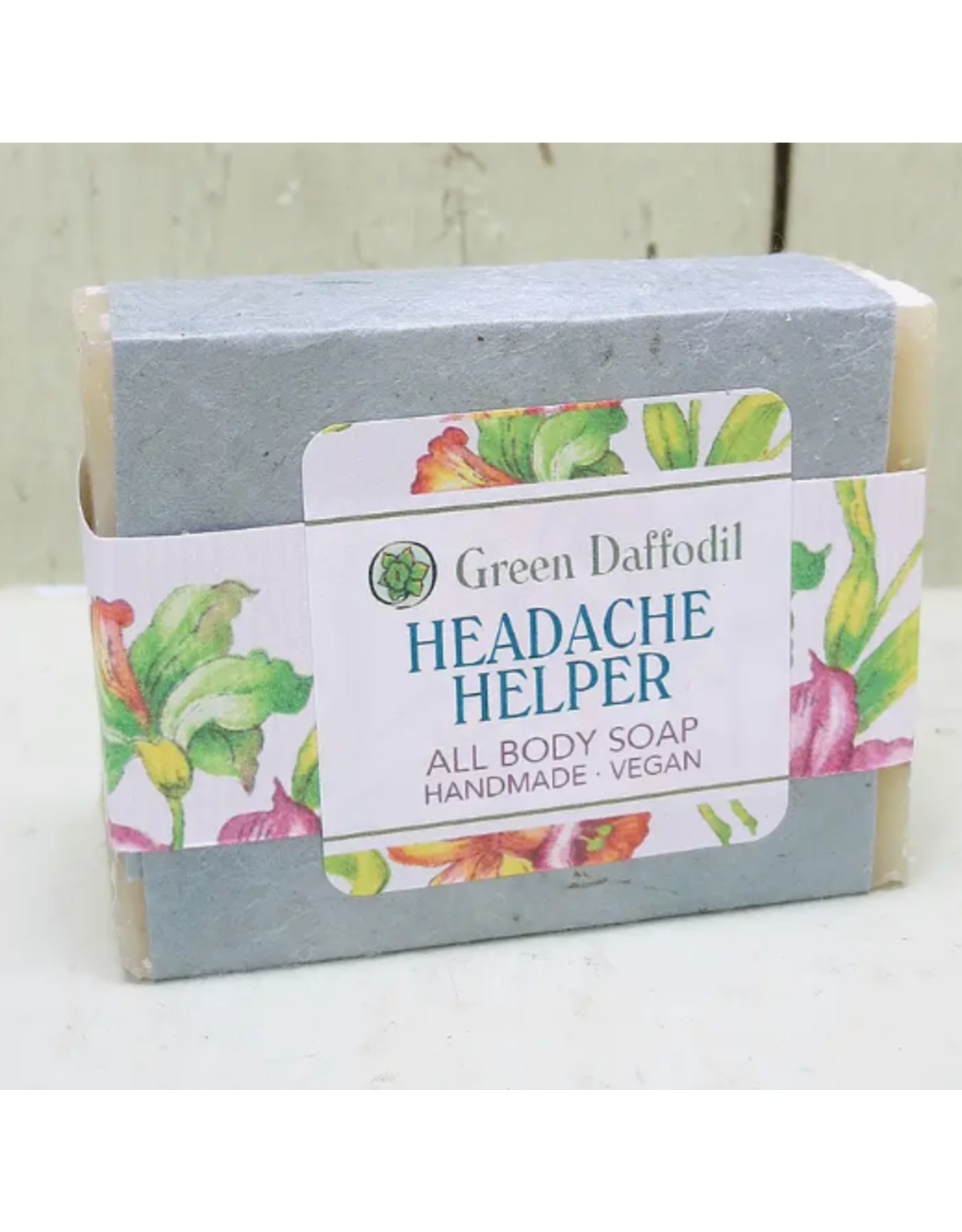 Green Daffodil Bath & Body Headache Helper Natural Handmade Bar Soap