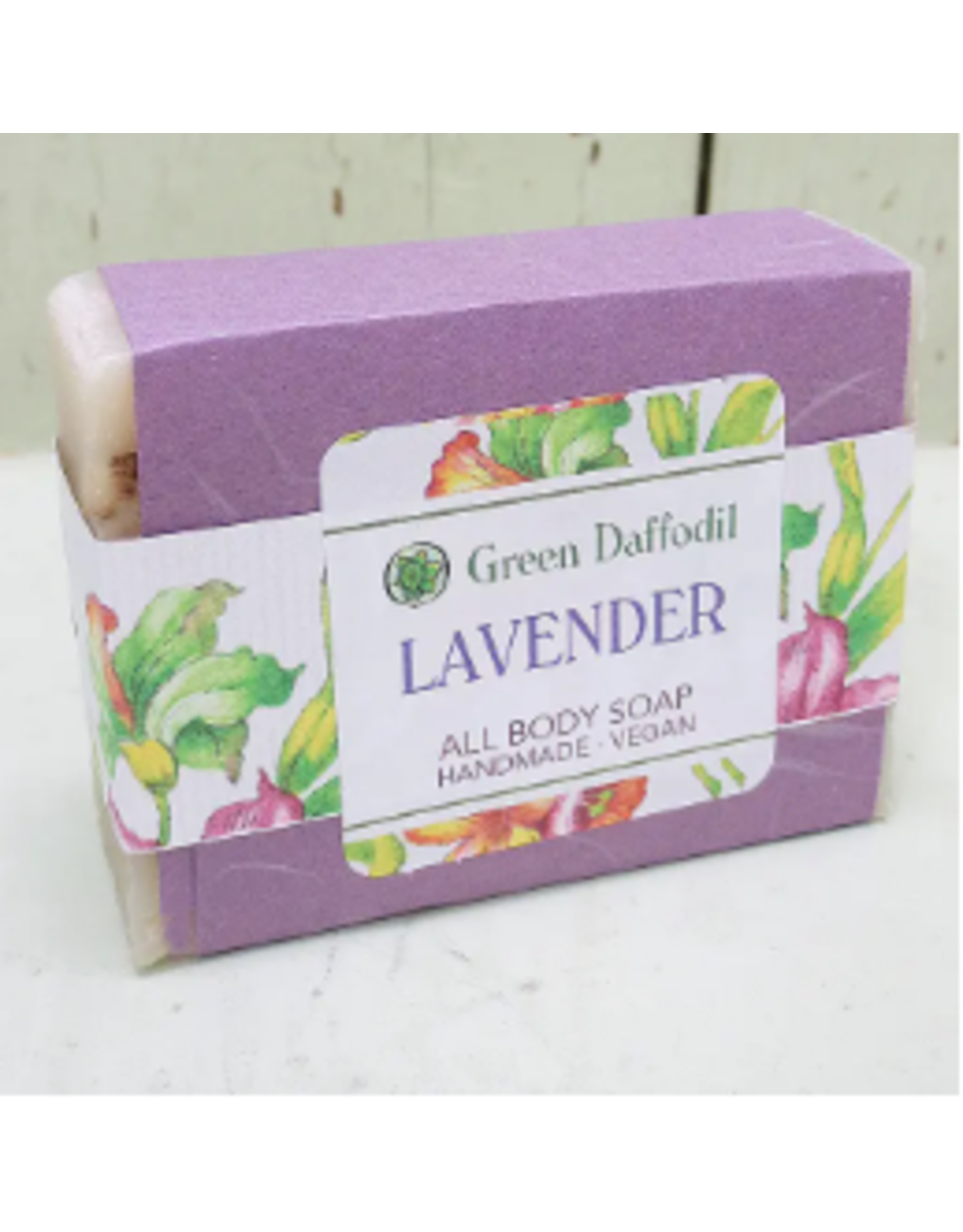 Green Daffodil Bath & Body Lavender Natural Handmade Bar Soap