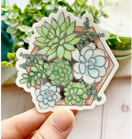 Elyse Breanne Design Floral Book Sun Catcher Sticker