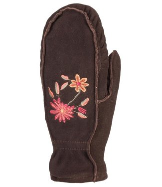 AUCLAIR WOMEN'S AUCLAIR EMBROIDERED DEER SWEDE MOCCASIN MITTS