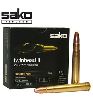 SAKO SAKO .375 H&H MAG - 300GR - TWINHEAD II (10 CARTRIDGES)