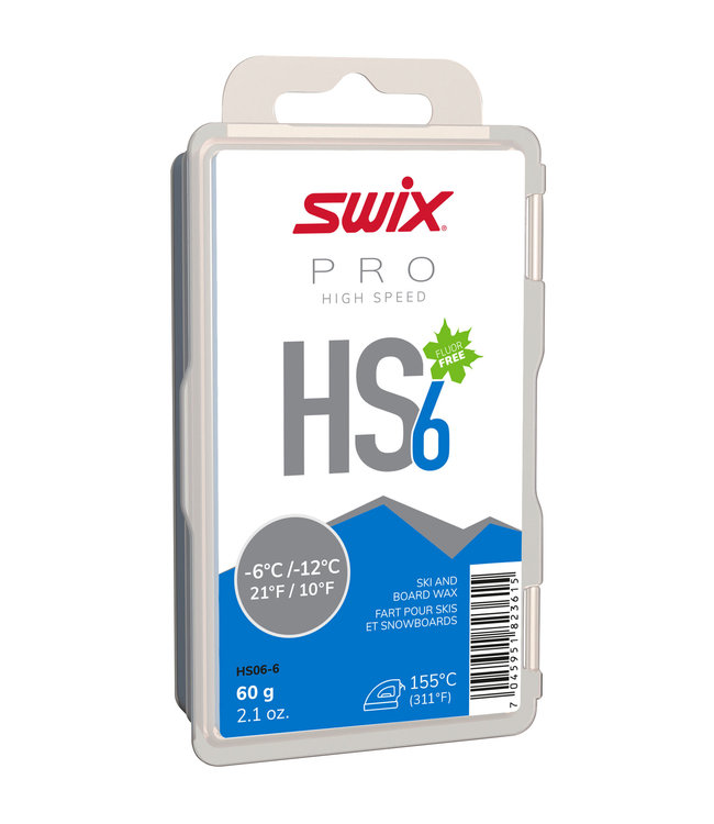 SWIX HS6 (-12°C/-6°C) PRO HIGH SPEED 6 RACE GLIDE WAX