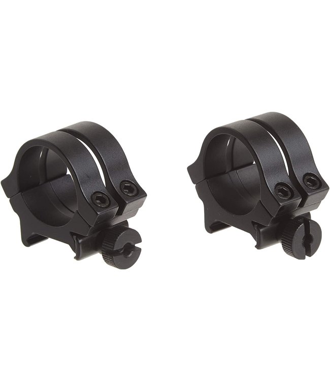 WEAVER QUAD LOCK DETACHABLE SCOPE RINGS - 1" MATTE - .22 TIP OFF RINGS - RIMFIRE