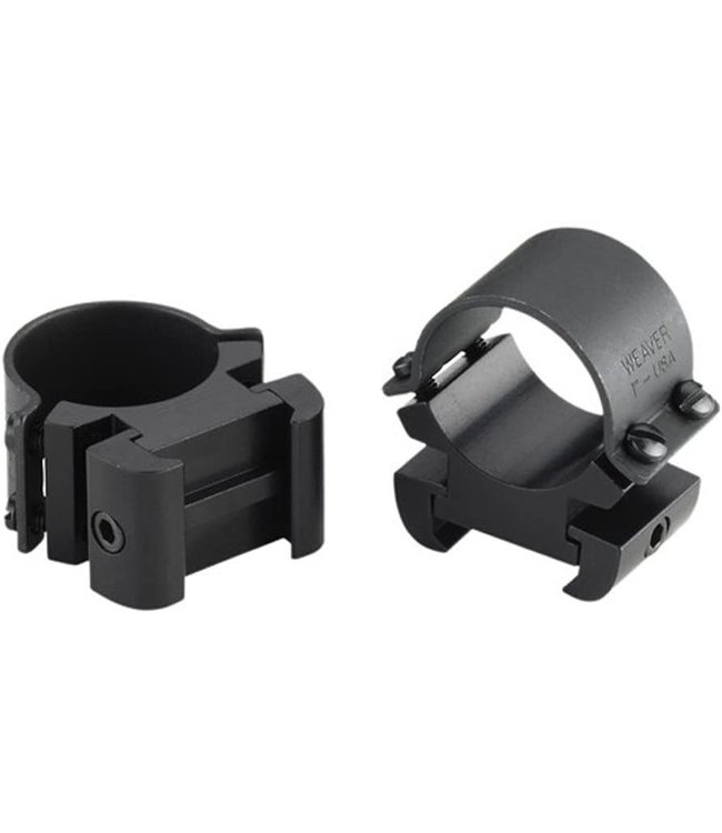 WEAVER SURE GRIP WINDAGE ADJUSTABLE SCOPE RINGS - 1" HIGH BLACK