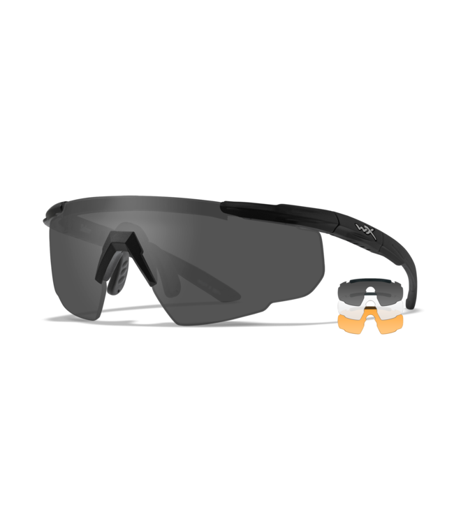 WILEY X SABER ADVANCED - POLARIZED BALLISTIC-RATED SAFETY SUNGLASSES -  INTERCHANGEABLE THREE-LENS SYSTEM - Lefebvre's Source For Adventure