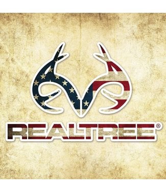 REALTREE CAMO GRAPHICS REALTREE CAMO GRAPHICS REALTREE LOGO VINYL DECAL - 4"X5" - AMERICAN FLAG CAMO GRAPHICS WRAP