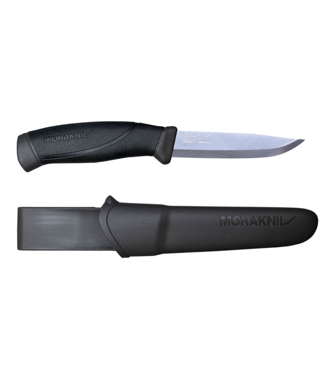 MORAKNIV COMPANION BLACK FIXED-BLADE KNIFE W/SHEATH