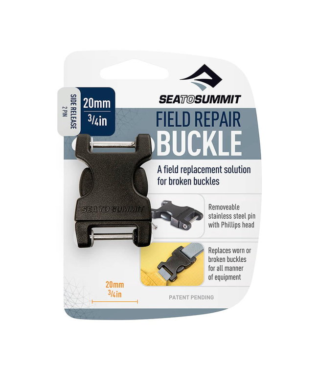SEA TO SUMMIT SIDE-RELEASE FIELD REPAIR BUCKLE WITH REMOVEABLE PINS (2-PIN)
