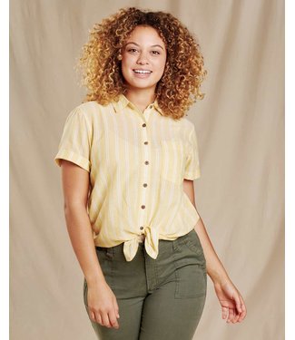 TOAD & CO WOMEN'S TOAD & CO AIRBRUSH TIE SHORT SLEEVE SHIRT