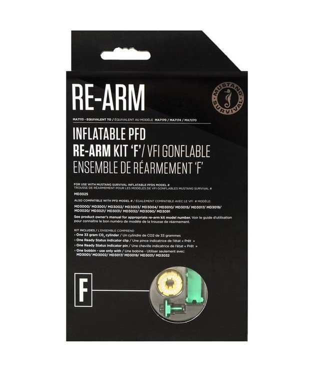 MUSTANG INFLATABLE PFD RE-ARM KIT 'F' - AUTO/MANUAL (NO BAYONET) - 33 G