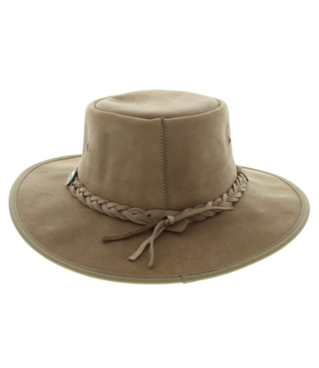 BARMAH SQUASHY BRONCO LEATHER HAT W/ COOPER HAT BAND