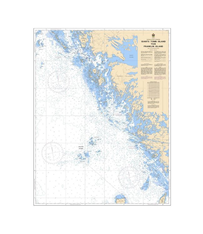 CANADIAN HYDROGRAPHIC SERVICE MARINE CHART - 2242 - GEORGIAN BAY - GIANT'S TOMB ISLAND TO FRANKLIN ISLAND