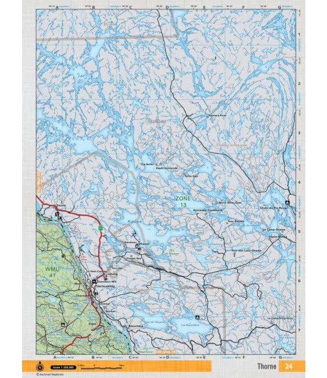 BACKROAD MAPBOOKS BACKROAD TOPOGRAPHIC MAP - NEON-24 - THORNE