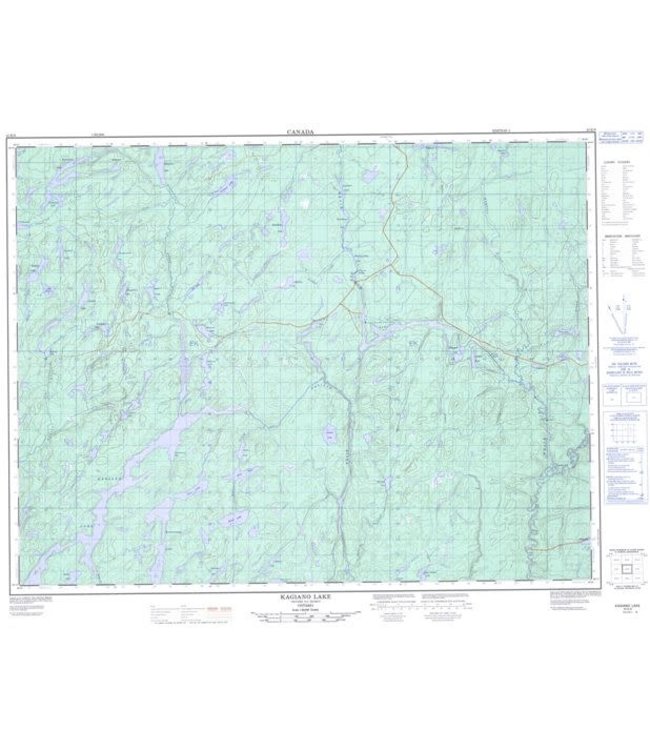 CANADIAN TOPO TOPOGRAPHIC MAP -  KAGIANO LAKE