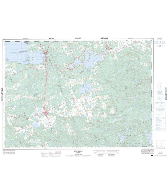 CANADIAN TOPO TOPOGRAPHIC MAP - 031L03 - POWASSAN