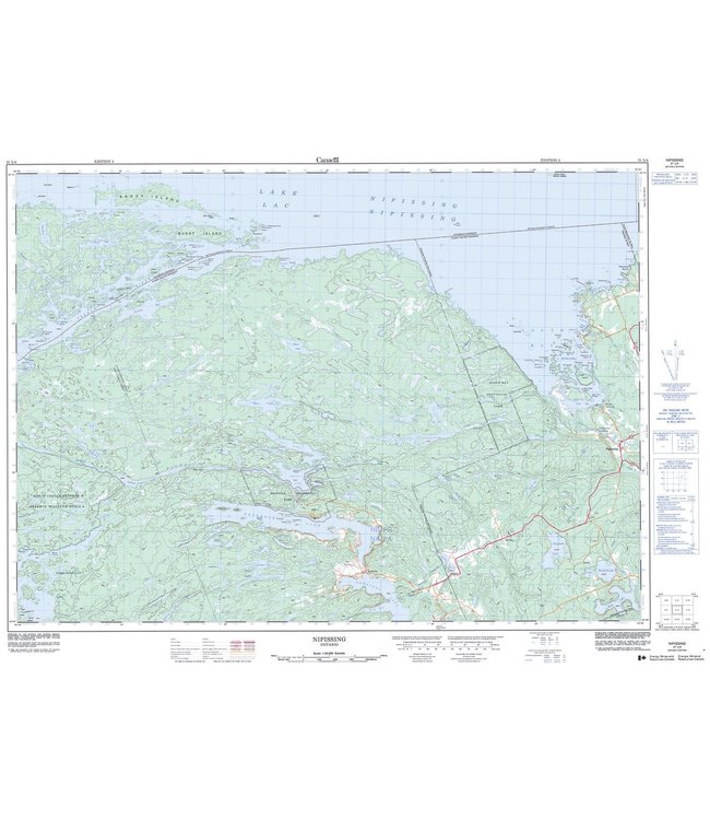 CANADIAN TOPO TOPOGRAPHIC MAP - 031L04 - NIPISSING