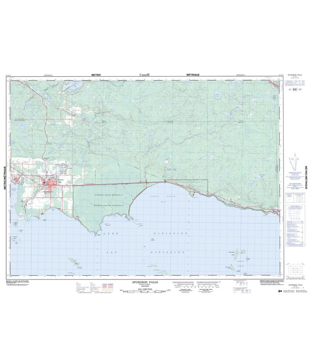 CANADIAN TOPO TOPOGRAPHIC MAP - 031L05 - STURGEON FALLS