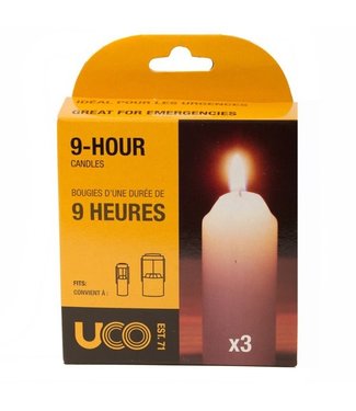 UCO UCO 9-HOUR REPLACEMENT CANDLES (3 PACK)