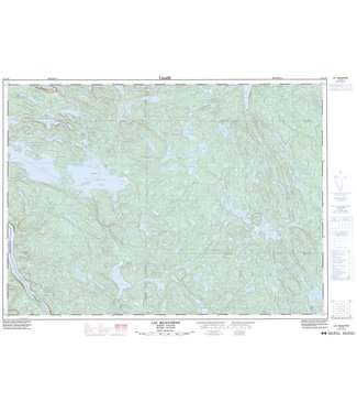 CANADIAN TOPO CANADIAN TOPO TOPOGRAPHIC MAP - 031L10 - LAC BEAUCHENE