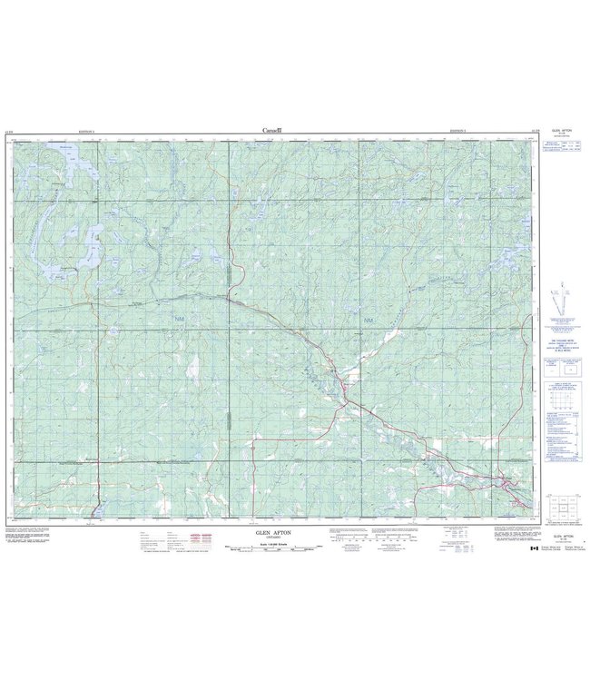 CANADIAN TOPO TOPOGRAPHIC MAP - 041I09 - GLEN AFTON