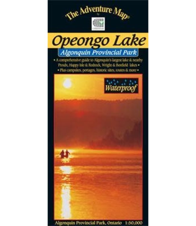 CHRISMAR MAPPING SERVICES ADVENTURE MAP - ALGONQUIN PROVINCIAL PARK - OPEONGO LAKE CLOSE-UP (UPDATED 2020)