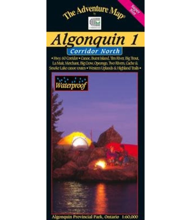 CHRISMAR MAPPING SERVICES ADVENTURE MAP - ALGONQUIN PROVINCIAL PARK 1 - CORRIDOR NORTH