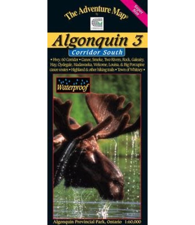 CHRISMAR MAPPING SERVICES ADVENTURE MAP - ALGONQUIN PROVINCIAL PARK 3 - CORRIDOR SOUTH