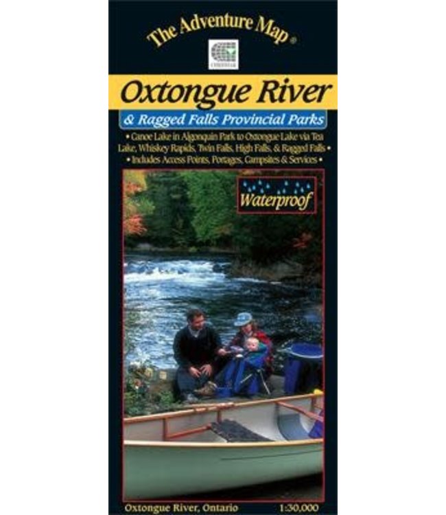 CHRISMAR MAPPING SERVICES ADVENTURE MAP - OXTONGUE RIVER/RAGGED FALLS PROVINCIAL PARKS