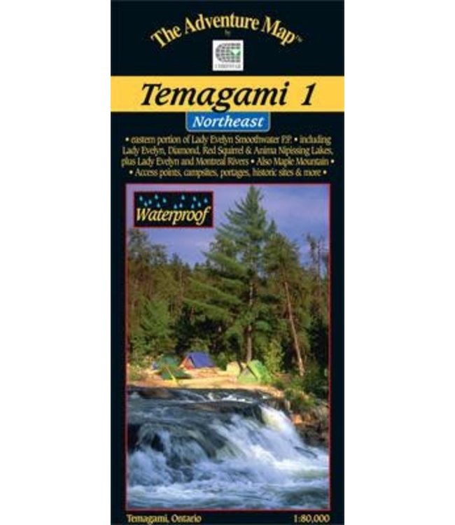 CHRISMAR MAPPING SERVICES ADVENTURE MAP - TEMAGAMI 1 - NORTHEAST (NE)