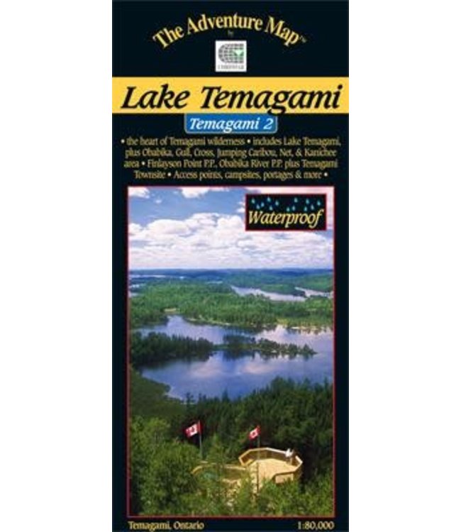 CHRISMAR MAPPING SERVICES ADVENTURE MAP - TEMAGAMI 2 - LAKE TEMAGAMI & AREA