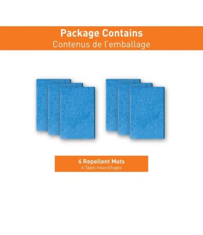 THERMACELL MOSQUITO REPELLENT BACKPACKER MAT REFILL ONLY (6 MATS)