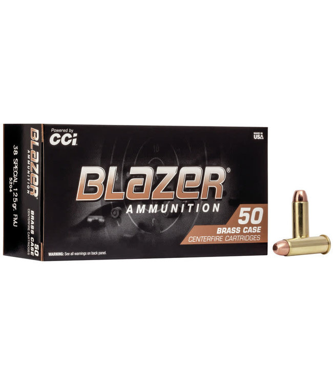 BLAZER BRASS .38 SPL - 125GR - FMJ (50 CARTRIDGES)