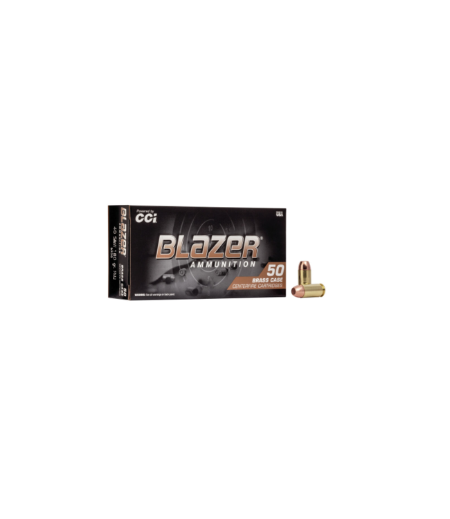BLAZER BRASS .40 S&W - 180GR - FMJ (50 CARTRIDGES)